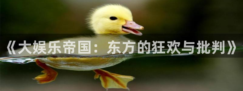 AB娱乐：《大娱乐帝国：东方的狂欢与批判》